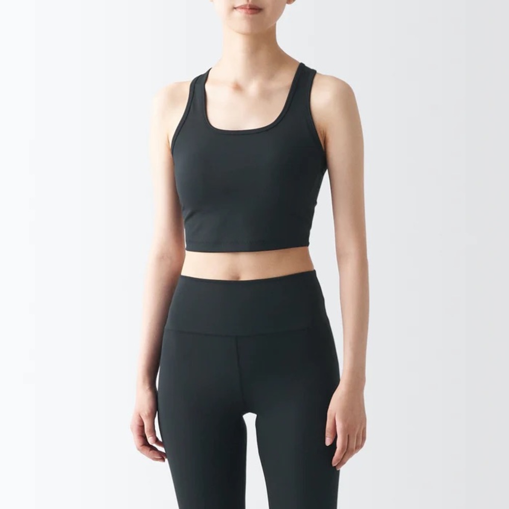 Muji UV Cut Half Top Sports Bra